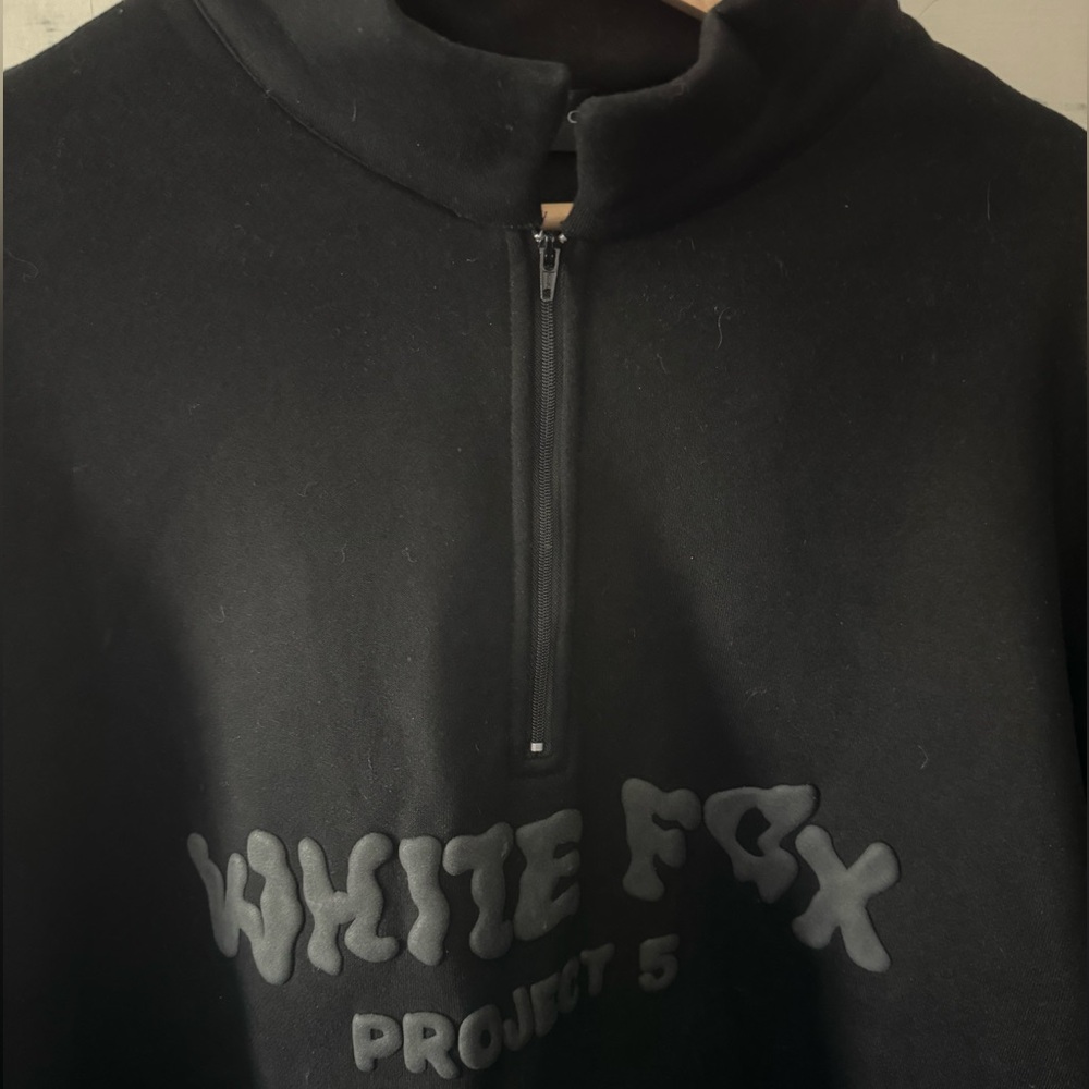 White Fox Quarter Zip Sweatshirt - Picture 4 of 6